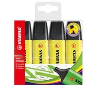 STABILO BOSS ORIGINAL - Highlighter - Pack of 4 - Yellow