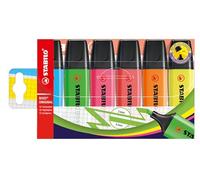 STABILO BOSS ORIGINAL - Highlighter - Pack of 6 - Assorted Colours