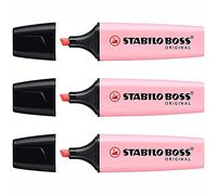 STABILO Boss Original Highlighter Pastel Bevelled Tip 2 - 5 mm Rose Stud