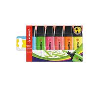 Stabilo Boss Original Highlighter Wallet Assorted Colours (Pack of 6) 70/6