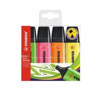 STABILO BOSS ORIGINAL - Highlighter - Pack of 4 - Assorted Colours