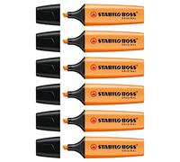 STABILO Boss Original Highlighters Bevelled Tip 2-5 mm Orange Pack of 6aa