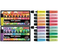 STABILO BOSS ORIGINAL Highlighters - Pack of 20 - With 12 Pastel & 8 Neon Assorted Colours
