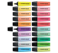 STABILO BOSS ORIGINAL Highlighters - Pack of 20 - With 12 Pastel & 8 Neon Assorted Colours