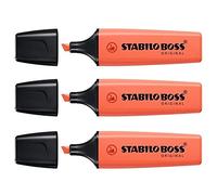 STABILO Boss Original Highlighters Pastel Bevelled 2-5 mm Pack of 3aa