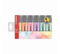 STABILO Boss Original Pastel marker 6 pc(s) Chisel tip Lilac, Mint, Peach, Pink, Turquoise, Yellow