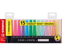 STABILO BOSS ORIGINAL marker 15 pc(s) Chisel tip Multicolour
