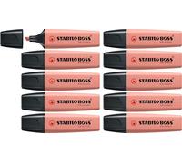 STABILO Highlighter BOSS ORIGINAL NatureCOLORS - Pack of 10 - Sienna