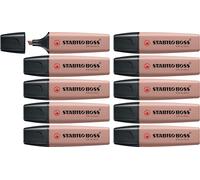 STABILO BOSS ORIGINAL NatureCOLORS - Highlighter - Pack of 10 - Umber