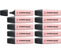 STABILO BOSS ORIGINAL NatureCOLORS Wildflowers Edition - Highlighter - Pack of 10 - Blush