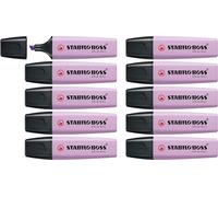 STABILO Highlighter Pens BOSS Original Pastel – Pack of 10 – Lilac Haze