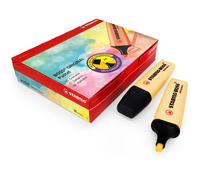STABILO BOSS Original Pastel Highlighter Marker Pens - Pack of 10 - Yellow