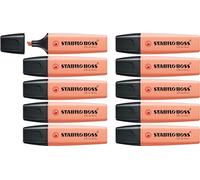 STABILO BOSS ORIGINAL Pastel - Highlighter - Pack of 10 - Creamy Peach
