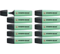 STABILO BOSS ORIGINAL Pastel - Highlighter - Pack of 10 - Hint of Mint