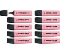 STABILO BOSS ORIGINAL Pastel - Highlighter - Pack of 10 - Pink Blush