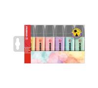 Stabilo Boss Pastel Highlighters Assorted - 70/6-2 [Pack 6]