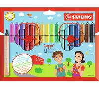 STABILO Cappi felt pen Medium Multicolour 18 pc(s)