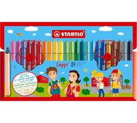 Fibre-Tip Pen with Cap-Ring - STABILO Cappi - Assorted Pack Sizes and Colours