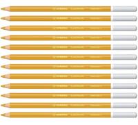 STABILO CarbOthello - Chalk-Pastel Pencil - Pack of 12 - Golden Ochre