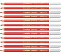 STABILO CarbOthello - Chalk-Pastel Pencil - Pack of 12 - Carmine Red