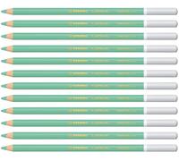 STABILO CarbOthello - Chalk-Pastel Pencil - Pack of 12 - Green Light
