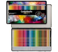 STABILO CarbOthello - Chalk-Pastel Pencil - ARTY+ - Tin of 36 - Assorted Colours