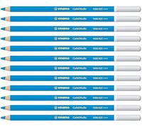 STABILO CarbOthello - Chalk-Pastel Pencil - Pack of 12 - Cobald Blue