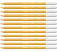 STABILO CarbOthello - Chalk-Pastel Pencil - Pack of 12 - Golden Ochre