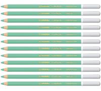STABILO CarbOthello - Chalk-Pastel Pencil - Pack of 12 - Green Light