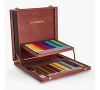 Stabilo : Carbothello : Pastel Pencil : Wooden Box Set of 60 : Plus Sharpener & Eraser