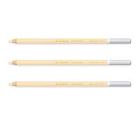 STABILO Chalk-Pastel Pencil CarbOthello - Pack of 3 - Ivory (105)