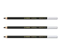 STABILO Chalk-Pastel Pencil CarbOthello - Pack of 3 - Neutral Black (750)