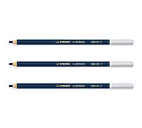 STABILO Chalk-Pastel Pencil CarbOthello - Pack of 3 - Prussian Blue (390)