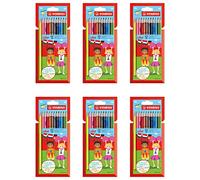 STABILO Colouring Pencil color - Wallet of 12 - x6 Wallets - Assorted Colours