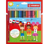 Buntstift - STABILO color - 24er Pack - mit 24 verschiedenen Farben inkl. 4 Neon
