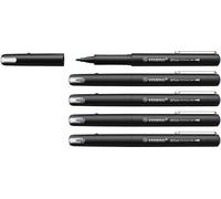 STABILO dr!ver - Premium Felt-Tip Pen - Medium - Pack of 5 - Blue