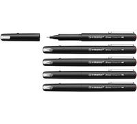 STABILO dr!ver - Premium Fineliner - Fine - Pack of 5 - Red