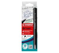 STABILO dr!ver Fineliner - Premium Fine 0.4 mm - Pack of 4 (Black, Blue, Green, Red)