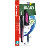 STABILO Ergonomic School Fountain Pen EASYbuddy - M Nib - Black/Magenta