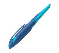 STABILO EASYbirdy - Ergonomic School Fountain Pen - A-Nib - Right-Handed | Pack of 1 - Midnight Blue/Azure