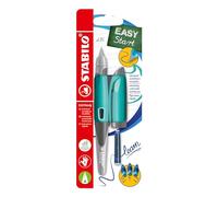 STABILO Ergonomic School Fountain Pen EASYbirdy - A Nib - Right Handed - Aqua Green/Mint + tool for nib exchange