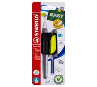 STABILO EASYbuddy - M Nib - Ergonomic School Fountain Pen - Black/Lime 1 in Pack