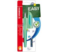 STABILO EASYbuddy Pastel - Ergonomic School Fountain Pen - L-Nib - Left-Handed - Pack of 1 - Hint of Mint