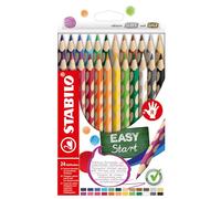 STABILO Ergonomic Colouring Pencil Easycolors - Right-Handed - Pack of 24 - Assorted Colours