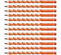 STABILO EASYgraph - Ergonomic Graphite Pencil - Right-Handed - Pack of 12 - Orange - Degree HB