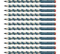 STABILO EASYgraph - Ergonomic Graphite Pencil - Right-Handed - Pack of 12 - Petrol - Degree HB