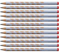 STABILO EASYgraph Pastel - Ergonomic Graphite Pencil - Right-Handed - Pack of 12 - Pastel Blue - Degree HB