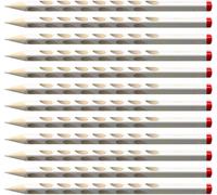 STABILO Ergonomic Colouring Pencil EASYcolors - Right-Handed - Pack of 12 - White