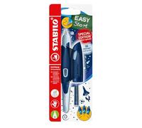 STABILO Ergonomic School Fountain Pen EASYbirdy 3D DreamWorld - A-Nib (Beginner) - Right-Handed - Pack of 1 - Blue with Erasable Blue Ink