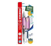 STABILO Ergonomic School Fountain Pen EASYbirdy - M Nib - Right Handed - Soft Pink/Apricot + tool for nib exchange